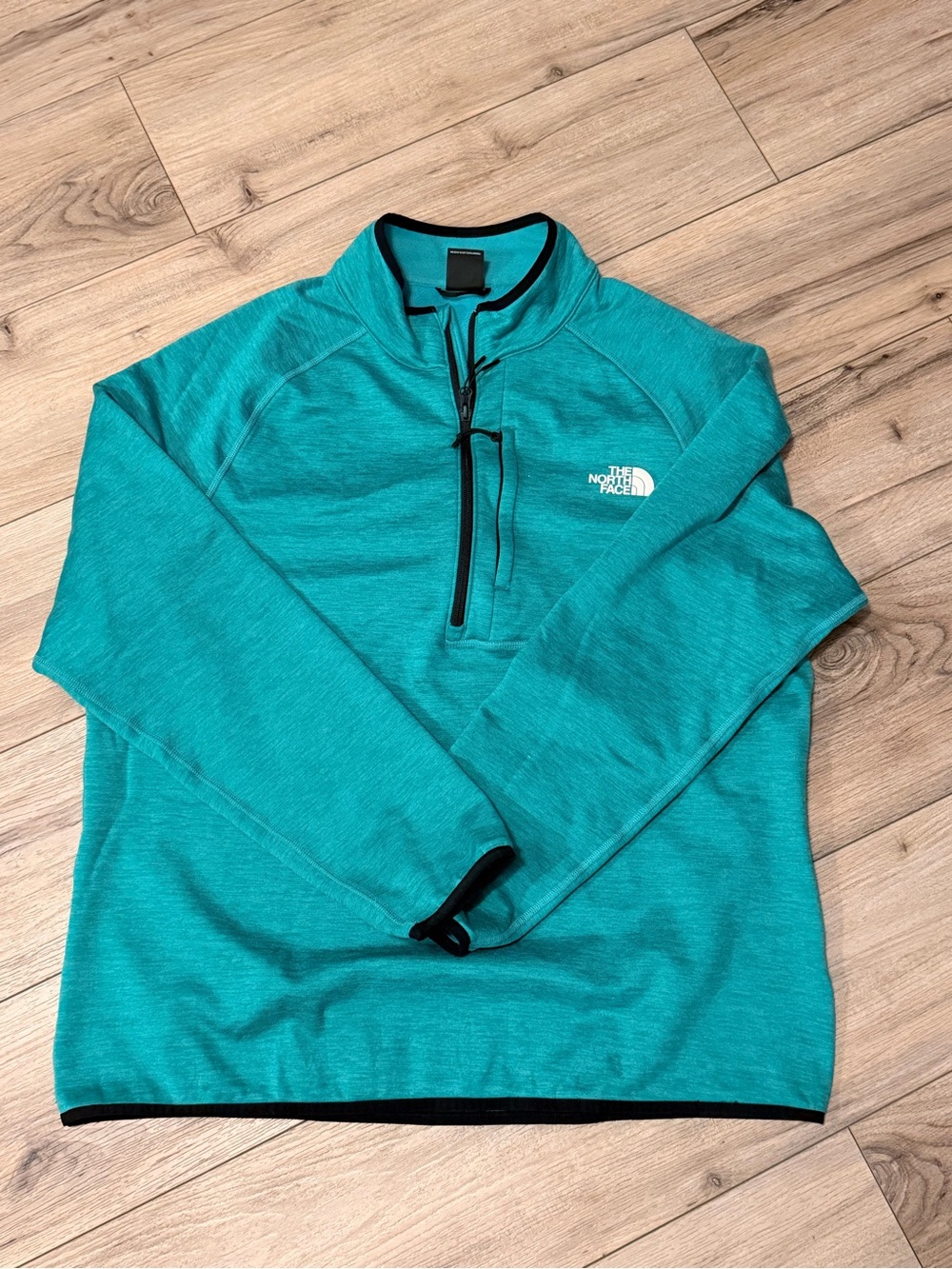 The North Face Men's Teal Half-Zip Pullover